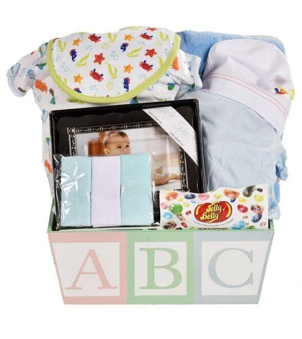 ABC Baby Gift Basket Blue™ Newborn Gift Set