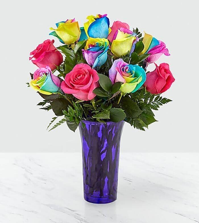 Celebrate Rainbow™ Rose Bouquet
