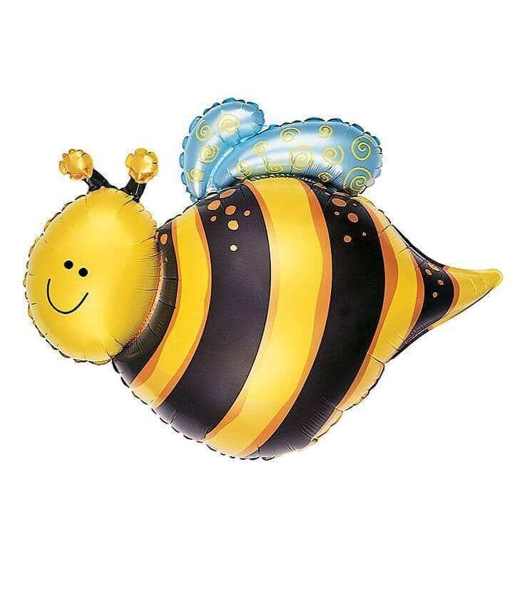 Happy Bee Shaped Mylar Balloon